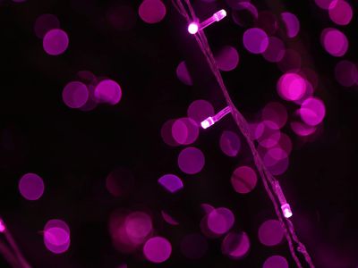 Abstract morning glow with violet geometric patterns